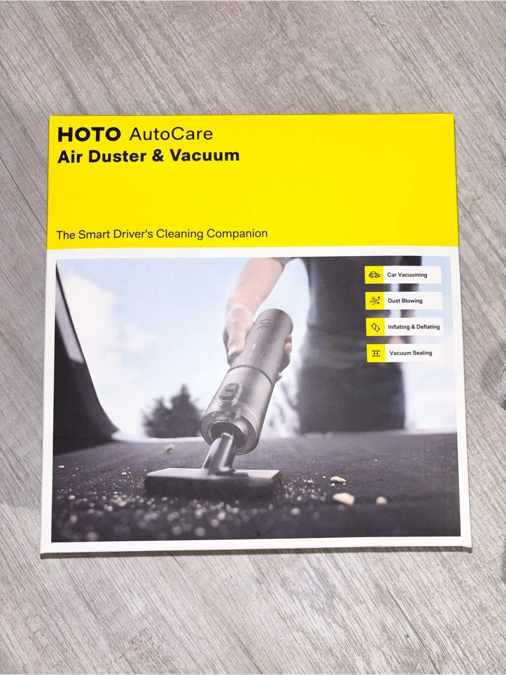 NEW HOTO Handheld Car Vacuum Cleaner Air Compressed Duster Electric Portable